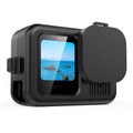 For GoPro HERO13 Black Silicone Protective Case Cover with Wrist Strap & Lens Cover, For GoPro HERO13 Black For GoPro HERO13 Black Black