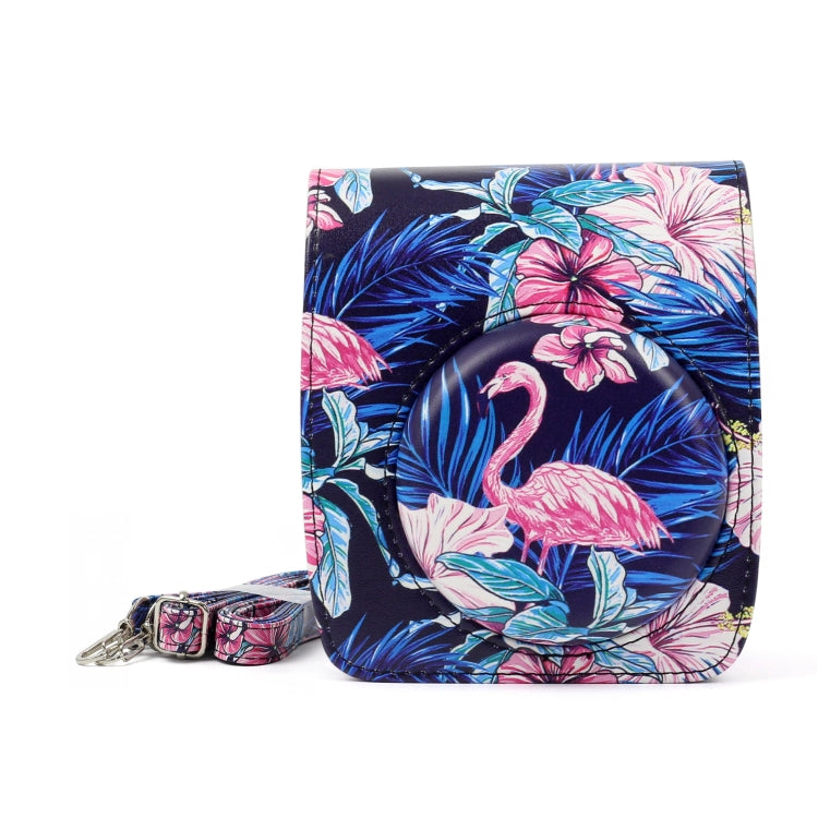 Flamingo Pattern PU Leather Protective Camera Case Bag For FUJIFILM Instax Mini90 Camera, Flamingo Flamingo