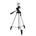 Live Broadcast Tripod 3-Section Folding Legs Aluminum Alloy Tripod Mount with U-Shape Three-Dimensional Tripod Head & Phone Clamp for DSLR & Digital Camera, Adjustable Height: 47.5-133cm, 330A 330A