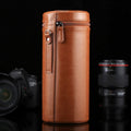 Extra Large Lens Case Zippered PU Leather Pouch Box for DSLR Camera Lens, Size: 24.5*10.5*10.5cm, 24.5 x 10.5cm (Brown), 24.5 x 10.5cm (Coffee), 24.5 x 10.5cm (Black) 24.5 x 10.5cm (Brown) Brown