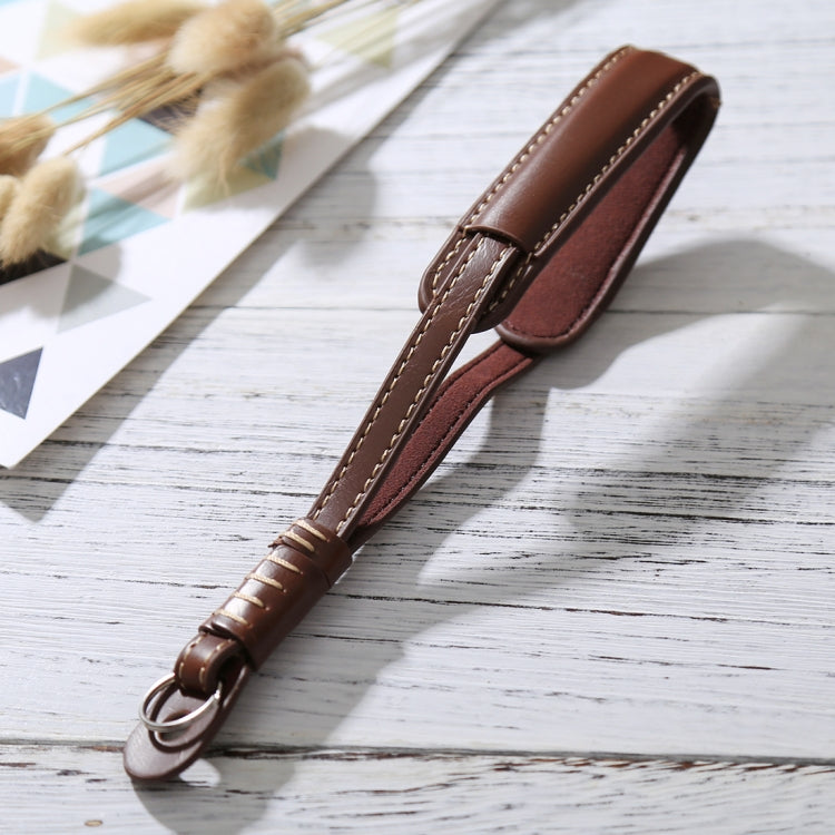 Wrist Strap Grip PU Leather Hand Strap for SLR / DSLR Cameras – Leather Coffee