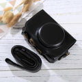 Full Body Camera PU Leather Case Bag with Strap for Canon PowerShot SX730 HS / SX720 HS, For SX730 HS For SX730 HS Black