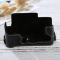 1/4 inch Thread PU Leather Camera Half Case Base for FUJIFILM X-E3, For FUJIFILM X-E3, For FUJIFILM XE3 For FUJIFILM X-E3 Black