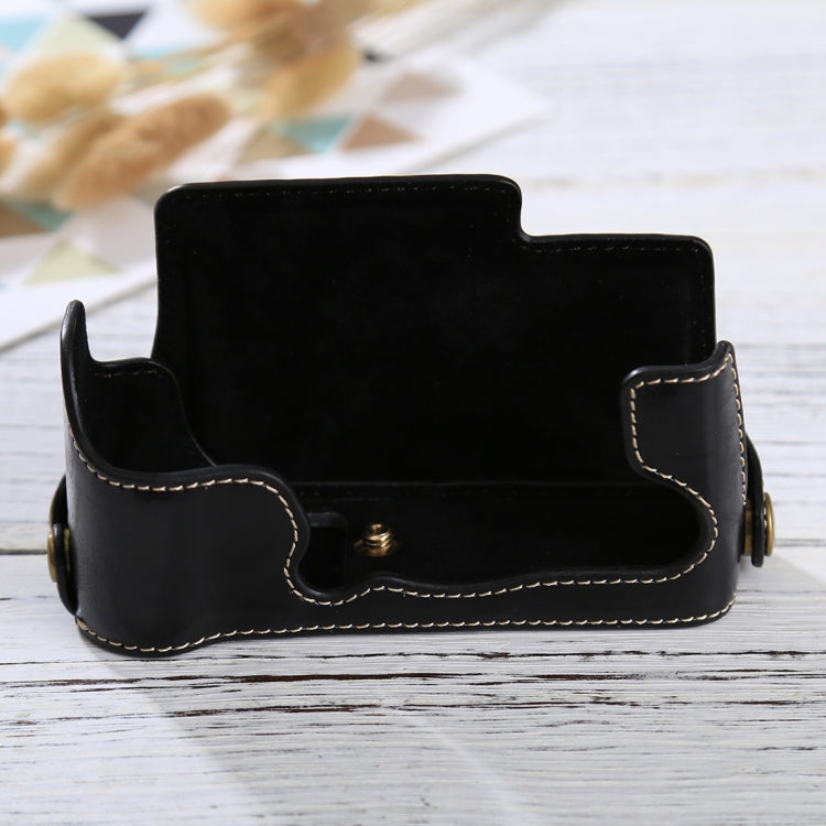 1/4 inch Thread PU Leather Camera Half Case Base for FUJIFILM X-E3, For FUJIFILM X-E3, For FUJIFILM XE3 For FUJIFILM X-E3 Black