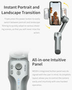 MOZA Mini MX 3 Axis Foldable Handheld Gimbal Stabilizer for Action Camera and Smart Phone, Mini MX