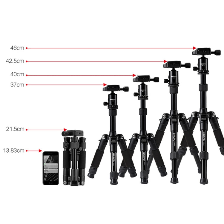 TRIOPO T226 Adjustable Portable Aluminum Alloy Tripod with D-0 Ball Head for SLR Camera, T226