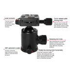TRIOPO T226 Adjustable Portable Aluminum Alloy Tripod with D-0 Ball Head for SLR Camera, T226