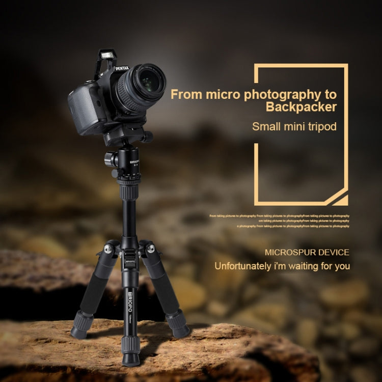 TRIOPO T226 Adjustable Portable Aluminum Alloy Tripod with D-0 Ball Head for SLR Camera, T226