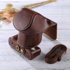 Full Body Camera PU Leather Case Bag with Strap for FUJIFILM X-A3 / X-A2/ X-M1 / X-A10 (16-50mm / 18-55mm / XF 35mm Lens), For FUJI X-A3