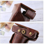 Full Body Camera PU Leather Case Bag with Strap for FUJIFILM X-A3 / X-A2/ X-M1 / X-A10 (16-50mm / 18-55mm / XF 35mm Lens), For FUJI X-A3