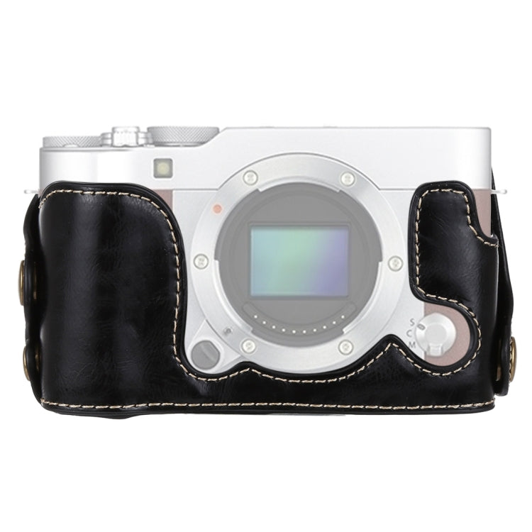 1/4 inch Thread PU Leather Camera Half Case Base for FUJIFILM X-A3 / X-A10, For FUJIFILM XA3 For FUJIFILM XA3 Black