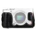 1/4 inch Thread PU Leather Camera Half Case Base for FUJIFILM X-A3 / X-A10, For FUJIFILM XA3 For FUJIFILM XA3 Black