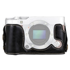 1/4 inch Thread PU Leather Camera Half Case Base for FUJIFILM X-A3 / X-A10, For FUJIFILM XA3 For FUJIFILM XA3 Black