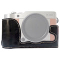 1/4 inch Thread PU Leather Camera Half Case Base for FUJIFILM X-A5 / X-A20 – Leather, For FUJIFILM XA5 For FUJIFILM XA5 Black