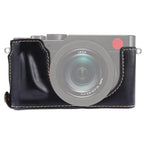 1/4 inch Thread PU Leather Camera Half Case Base for Leica DLUX TYP 109 – Leather, For Leica D109, For Leica D901 For Leica D109 Black