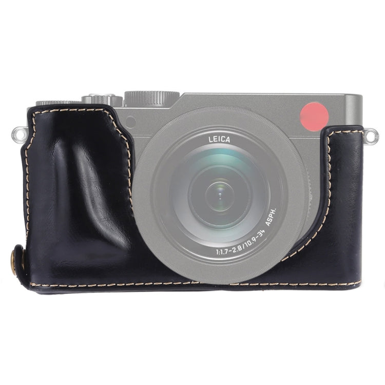 1/4 inch Thread PU Leather Camera Half Case Base for Leica DLUX TYP 109 – Leather, For Leica D109, For Leica D901 For Leica D109 Black