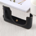 1/4 inch Thread PU Leather Camera Half Case Base for Leica DLUX TYP 109 – Leather, For Leica D109, For Leica D901