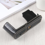 1/4 inch Thread PU Leather Camera Half Case Base for Leica DLUX TYP 109 – Leather, For Leica D109, For Leica D901