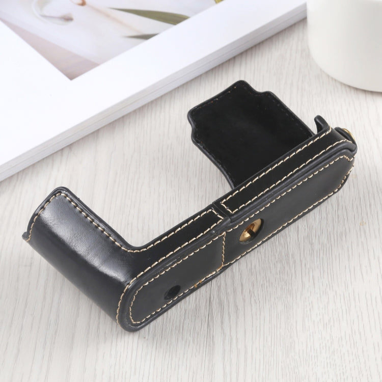 1/4 inch Thread PU Leather Camera Half Case Base for Leica DLUX TYP 109 – Leather, For Leica D109, For Leica D901