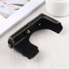 1/4 inch Thread PU Leather Camera Half Case Base for Leica DLUX TYP 109 – Leather, For Leica D109, For Leica D901