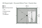 DD SuperLight Pyramid Mesh Tent - Family Size