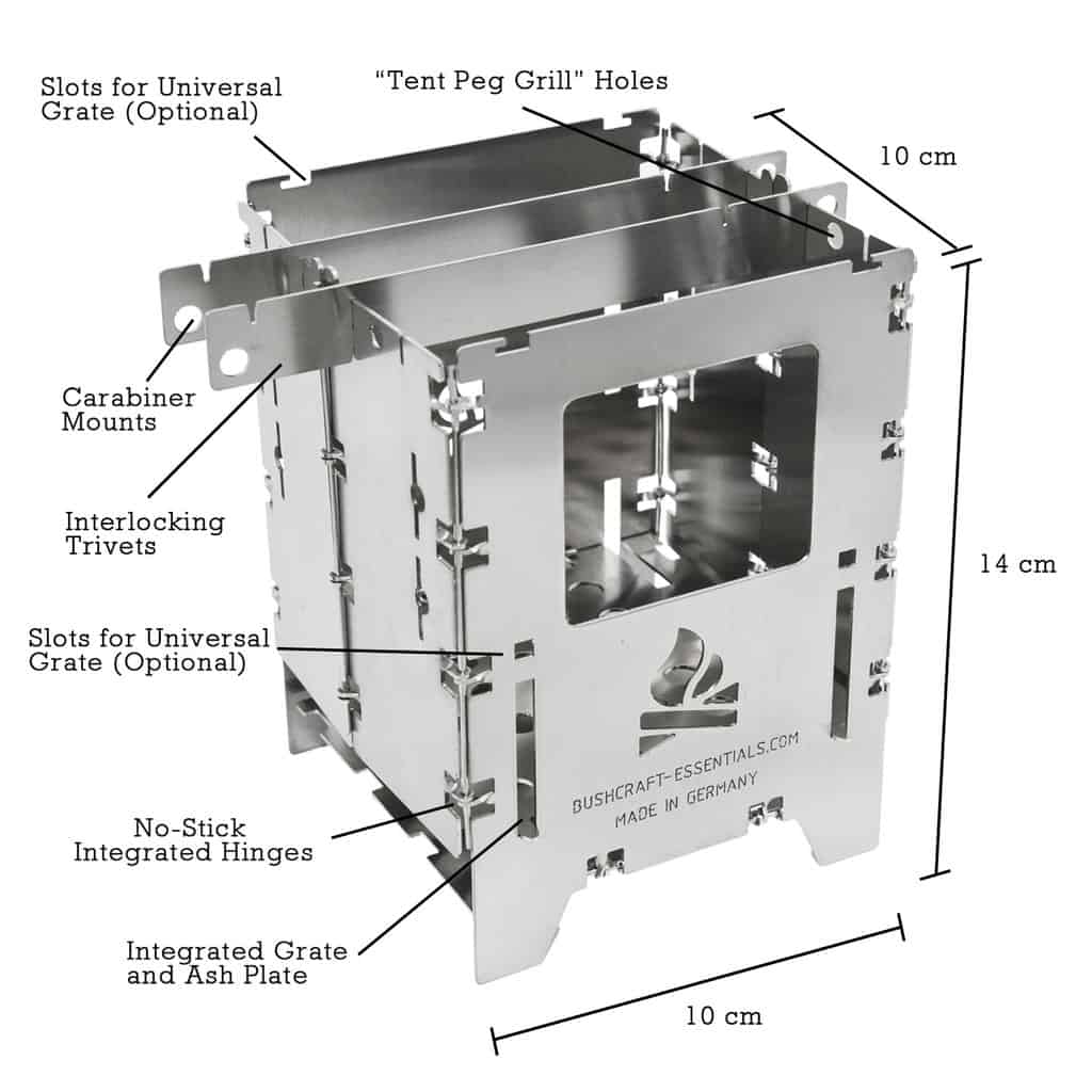 BE Bushbox LF Titanium Outdoor Stove