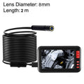 P20 4.3 Inch Screen Display HD1080P Inspection Endoscope with 8 LEDs, Length: 2m, Lens Diameter: 8mm, Hard Line, Length: 2m, Hard Line Length: 2m, Hard Line