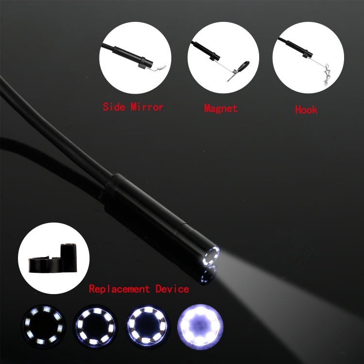 P20 4.3 Inch Screen Display HD1080P Inspection Endoscope with 8 LEDs, Length: 5m, Lens Diameter: 8mm, Mild Line, Length: 5m, Mild Line