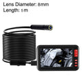 P20 4.3 Inch Screen Display HD1080P Inspection Endoscope with 8 LEDs, Length: 5m, Lens Diameter: 8mm, Hard Line, Length: 5m, Hard Line Length: 5m, Hard Line