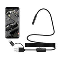 Y101 8mm Spiral Head 3 In 1 Waterproof Digital Endoscope Inspection Camera, Length: 2m Hard Cable, Length: 2m Hard Cable Length: 2m Hard Cable