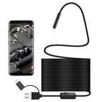 Y101 8mm Spiral Head 3 In 1 Waterproof Digital Endoscope Inspection Camera, Length: 10m Hard Cable, Length: 10m Hard Cable Length: 10m Hard Cable