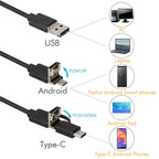inskam107 3.9mm 3 In 1 HD Waterproof Industry Digital Endoscope Inspection Camera, Length: 1m Flexible Cable, 1m Flexible Cable