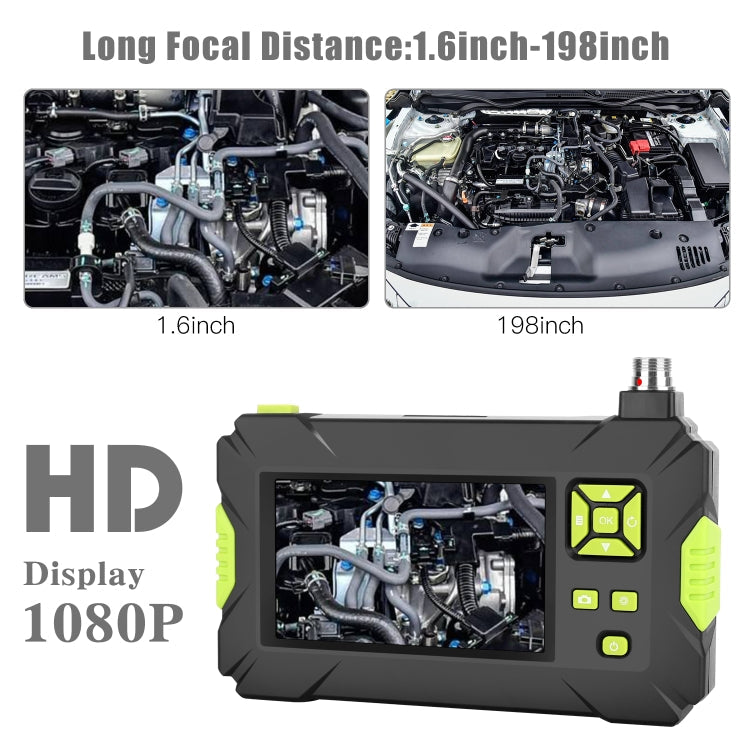 P30 5.5mm IP67 Waterproof 4.3 inch HD Portable Endoscope Hard Cable Industrial Endoscope, Cable Length: 5m, 5m, 5m (Blue) – Waterproof