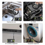 P30 5.5mm IP67 Waterproof 4.3 inch HD Portable Endoscope Hard Cable Industrial Endoscope, Cable Length: 10m, 10m, 10m (Blue)