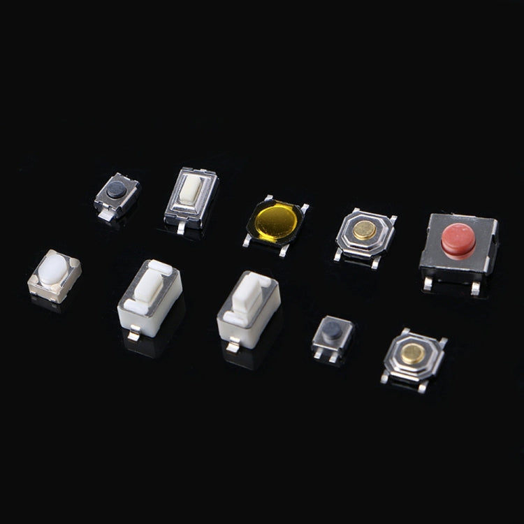 200 PCS Car Remote Control Button Awitch Button Package Patch Tact Switch Button Package, 200pcs