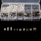200 PCS Car Remote Control Button Awitch Button Package Patch Tact Switch Button Package, 200pcs