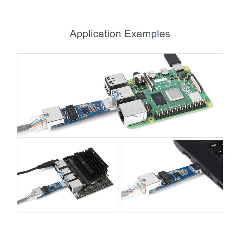 Waveshare USB 3.2 Gen1 to Gigabit Ethernet Converter Module, Driver-Free – Durable Build, Easy to Use