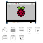 Waveshare 5 inch Slimmed-down Version 800 x 480 Toughened Glass Panel Capacitive Touch Screen LCD (H), 5 inch