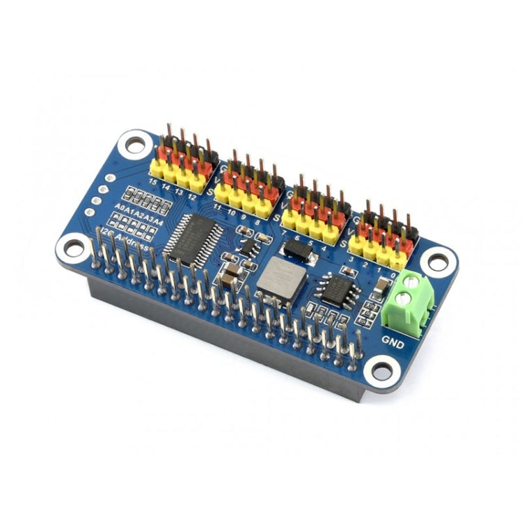 Waveshare 16-Channel 12-bit I2C Servo Driver HAT for Raspberry Pi, 15275 – Bluetooth, TPU 15275
