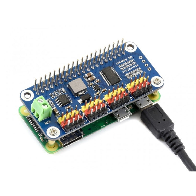 Waveshare 16-Channel 12-bit I2C Servo Driver HAT for Raspberry Pi, 15275 – Bluetooth, TPU