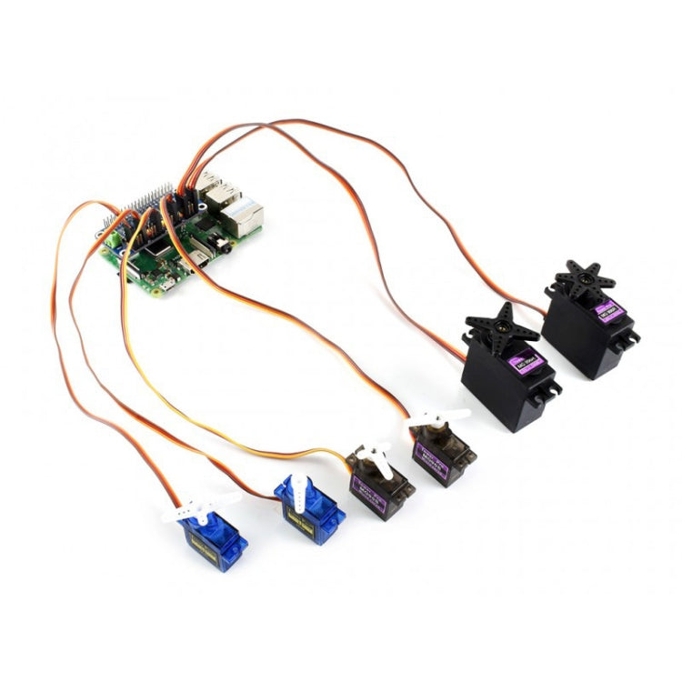 Waveshare 16-Channel 12-bit I2C Servo Driver HAT for Raspberry Pi, 15275 – Bluetooth, TPU