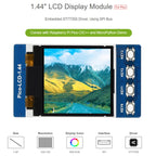WAVESHARE 1.44 inch LCD 65K Colors 128 x 128 Display Module for Raspberry Pi Pico, SPI Interface, 1.44 inch – Durable Build, Easy to Use