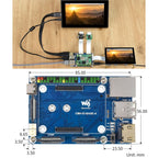 Waveshare Mini Base Board A for Raspberry Pi Compute Module 4, Base Board A For Raspberry Pi CM4 – Card Slot, TPU, 4K