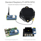 Waveshare ZED-F9P GPS-RTK HAT Centimeter Level Accuracy Multi-Band RTK Differential GPS Module for Raspberry Pi, ZED-F9P