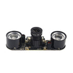 5MP OV5647 Adjustable Focal Infrared Night Vision Camera with 2 PCS IR Sensor Lights for Raspberry Pi 3