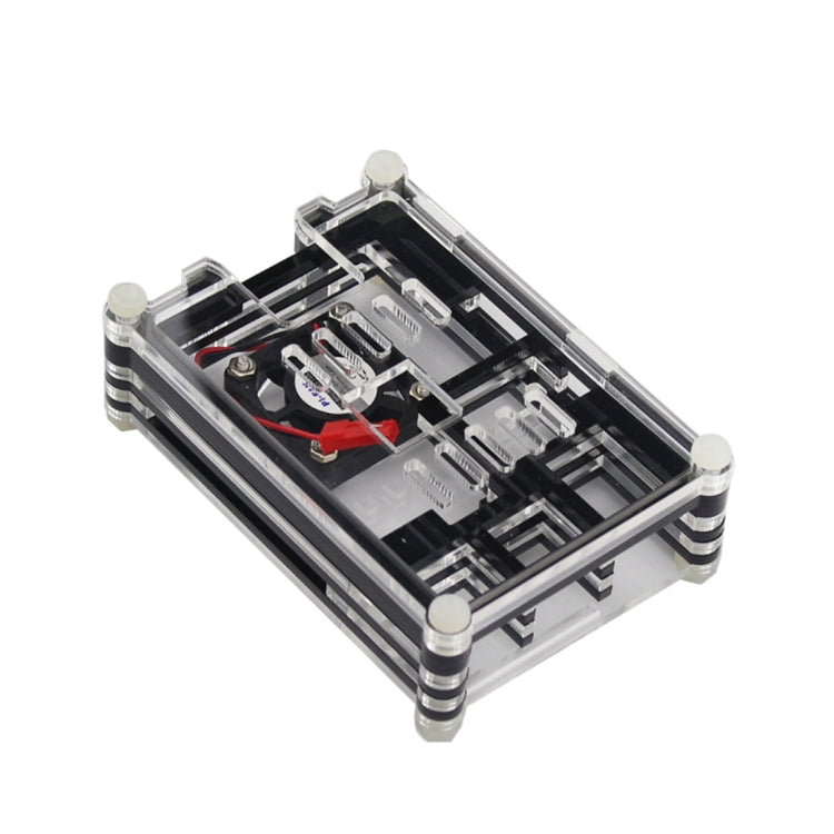 9 Layers Acrylic Box Shell Case with Cooling Fan for Raspberry pi 3 – Durable Build, Easy to Use Default Title