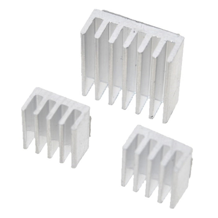 3 in 1 Cooling Heatsink Aluminium Heat Sink Pad Shims for Raspberry Pi 3 / 2 – Durable Build, Easy to Use, For Raspberry Pi 3 / 2