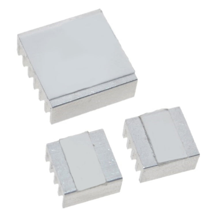 3 in 1 Cooling Heatsink Aluminium Heat Sink Pad Shims for Raspberry Pi 3 / 2 – Durable Build, Easy to Use, For Raspberry Pi 3 / 2