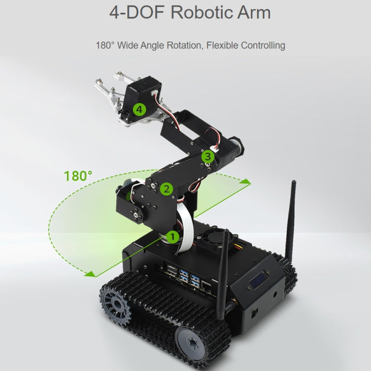 Waveshare JETANK AI Tracked Mobile Robot Kit, Based on Jetson Nano, EU Plug, Waveshare JETANK AI – Aluminum Alloy