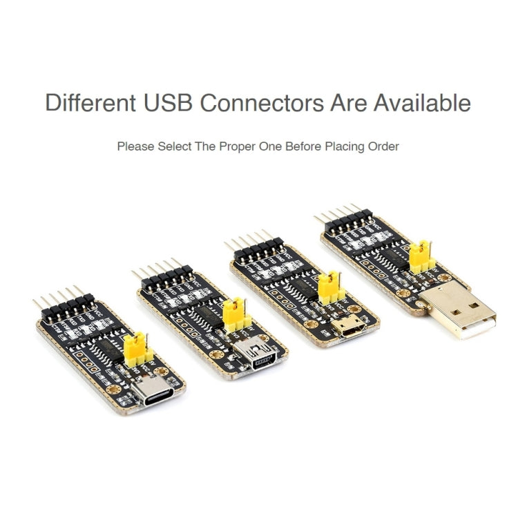Waveshare Type-C / USB-C to UART High Band Rate Transmission Module Connectors, USB-C – TPU